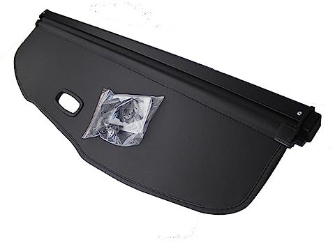 Pizgear Kofferraum-Abdeckung, for VW, for Golf 7 MK7 2013–2019, Sicherheitsschild, hinterer Gepäckvorhang, Trennwand, Privatsphäre, Autozubehör Kofferraumabdeckung hinten(Black)
