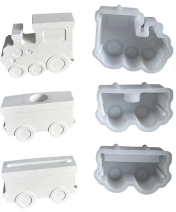 NRVTRE Silikonform Kerzenhalter Zug, Gießform Beton Kerzenhalter, Silikonformen Gießformen Kerzenhalter, Zug Silikon Formen Zum Gießen Für Stabkerzen