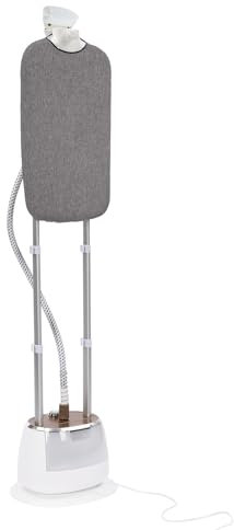 Vaporizzatore verticale, pulitore a vapore da 1800 W con asse da stiro, 10 impostazioni di vapore Serbatoio dell'acqua da 1,6 litri Ferro da stiro verticale per tutti i capi