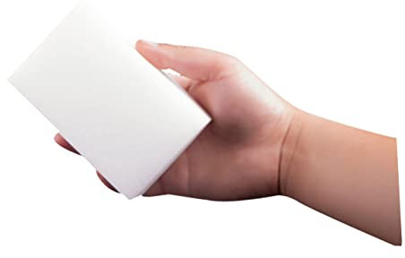 Healvian 100piezas Esponjas De Limpieza Nano Unidades Blancas Esponja para Cocina Resistente y Duradera Eliminador De Suciedad para Hogar y Baño Multiusos Compactas y Flexibles