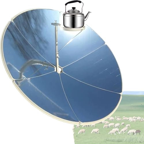 Forno Solare Parabolico da Campeggio Fornello Solare Esterno Forno Solare Fornello Portatile per Cottura Barbecue da Campeggio All'aperto,Diameter150cm