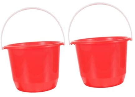 Cabilock 2 Piezas Cubos de Plástico para Agua Cubo de Limpieza Jardinería Detallado de Automóviles