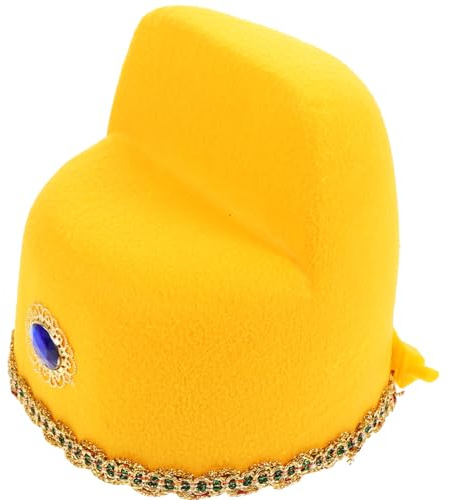 SUPVOX chapeau numéro un pour enfants caches de fête accessoire de chapeau de cosplay Chapeaux chinois pour les enfants jeu de rôle avec un flanelle Jaune