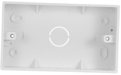 LALAFINA Junction Box Type for Outdoor Indoor Use Durable Surface Mount Backbox for Secure Wiring for Electrical Installations