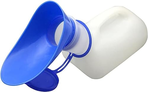 Urinario masculino, Urinario unisex portátil blanco de 1000 ml for mujer