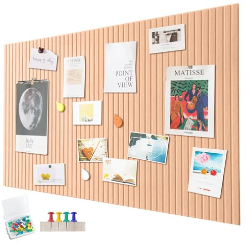 Tablón de anuncios de fieltro grande, autoadhesivo, 90 x 60 cm, tablero decorativo de fieltro, 0,9 cm de grosor, pizarra plegable para fotos, tableros de notas, tableros de anuncios, decoración de