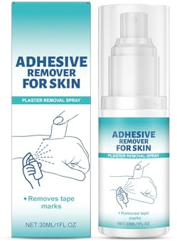 Adhesive Remover for Skin, Adhesive Remover Spray, Gentle Skin Cleaning, Quick Dissolve Tape, Plaster Removers for Skins, Removes Bandages and Residual Glue, Quick to Use (1 pcs)