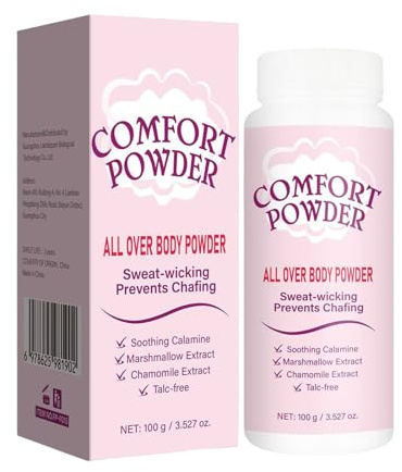 Körperpuder für Frauen, Comfort Powder, Talkumfreier Körperpuder Gegen Nässe und Unangenehme Gerüche Für Frauen Körper, Schweiß Den Ganzen Tag Aufnehmen