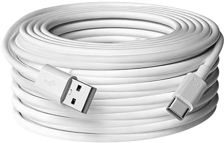Effective Device Power Extension Cable with MicroUSB and Type C Connectors for Stable 2A Supply Long Charging Cable for Camera