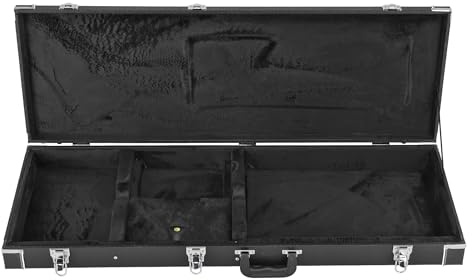 GEWA estuche de madera con revestimiento de plástico negro, estuche para guitarra eléctrica universal