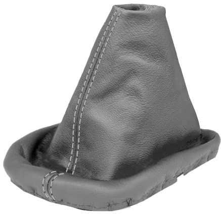 Schaltsack für VW Passat B5 3B 3BG - Bj. 1996 - 2005 - aus echtem Leder - Grau - Schaltmanschette - Manschette für Gangschaltung - Schalthebelmanschette für Schaltgetriebe - Echtleder - A0030