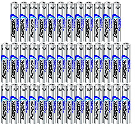 Energizer 40AAA Ultimate Lithium Long Lasting Leakproof Batteries