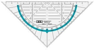 M+R Geodreieck 16cm glasklar bruchfest