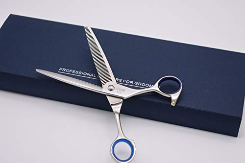 KKO Professionelle Schere für die Hundepflege 6,5 Zoll 46-Zahn-Ausdünnungsschere, Mixer für Haustiere, Hunde, Katzenpflege Tolle Geschenke für professionelle Groomer (6,5 Verdünner)