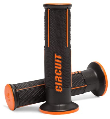 CIRCUIT Equipment MA0053-219 Motorradgriffe Speed II, Schwarz/Orange