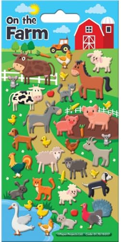 Paper Projects On The Farm 3D Squishy Foam Reusable Stickers, [Unsure]
