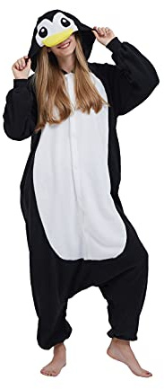 SimZoo Animal Une PièCe Pyjamas Adultes Hommes Femmes Pingouin Cosplay Costume VêTements De Nuit Une PièCe Unisexe VêTements De Maison