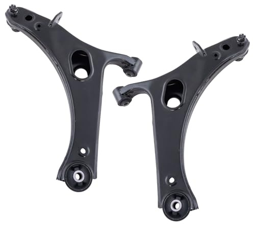 TRQ Front Left and Right Lower Control Arm with Ball Joint 2 Piece Set Compatible with 2010-2014 Subaru Legacy 2010-2014 Outback