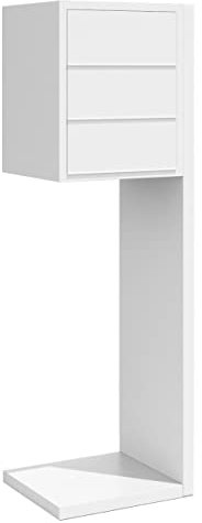 Briefkastenanlage, Design Briefkasten Hermes for Three in Weiß - Bravios in Weiß