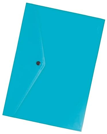 FACTIS® Umschlagmappe (Knopfverschluss) hellblau