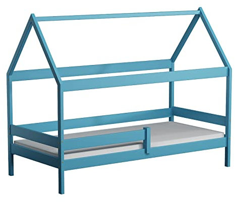 Générique Jules Hüttenbett aus Kiefernholz, 180 x 80 cm, mit 1 großer Schublade, Blau
