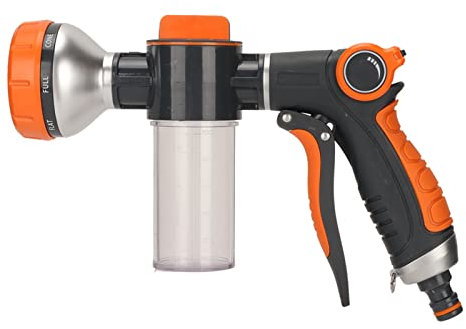 8 Modi Hochdruck Multifunktionale Wassersprühmaschine Gartenbewässerung Schaumsprüher Bewässerungsgeräte Gartenbedarf (Vorderer Abzug)