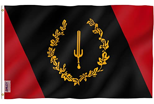 Anley Fly Breeze Bandera de Paraguay de 3 x 5 pies, Color Vivo y Resistente a la decoloración, cabecera de Lona y Doble Costura, Banderas de Paraguay de poliéster con Ojales de latón de 3 x 5 pies