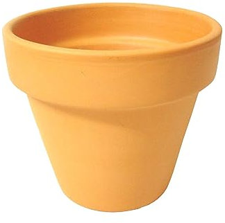 WH WORKING HOUSE Lote 3 MACETAS MACETERO Tiesto CUBREMACETA Redondo Clasico Barro Terracota Mediana