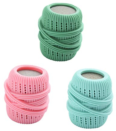 Laundry Washing Ball 3pcs TPE Sponge Clothes Cleaning Balls | Random Colours, for Washing Machine and Dryer, Multi-purpose Use, Hair Remover for Pet Hair and Clothes Random Color