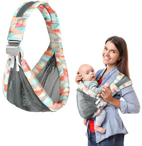 Babytrage für Neugeborene ab Geburt, Ergonomisch, Kindertrage, Verstellbare Baby Trage, Geeignet Für Babys Von 3 Bis 36 Monaten, einfach anzulegen, ideal für freihändiges Elterndasein