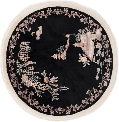 Nain Trading China 200x200 Handgeknüpft Orientteppich Rund Teppich Wolle Türkei