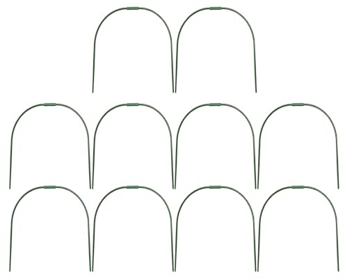 Aros De Jardín Para Cubiertas De Hileras - De Soporte De Plantas De Cama Elevada | 10 Paquete De Invernadero De Invernadero | De Soporte De Redes De Jardín | Apoyo De Soporte De Plantas De