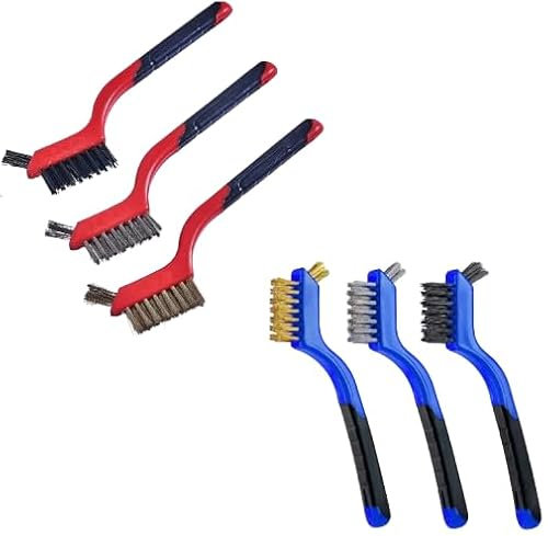 Robustes Drahtbürsten-Set für verschiedene Oberflächen, 3-teilig, Stahl-, Messing- und Nylonbürsten, ideal für Rostfarbe, Lackvorbereitung, Entfernung und DIY-Projekte