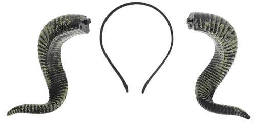 BESTYASH Sheep Horn Headband for Cosplay Accessory Ram Horns Gothic Beauty for Halloween Party for Men Women
