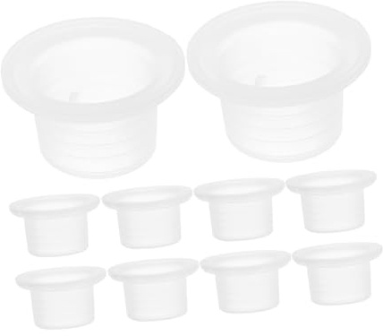 LALAFINA 50pcs White Silicone Rubber Faucet Washers Hose Seal Gaskets for Water Pipe Hose Repair Kit Waterproof Washers for Garden and Shower Nozzles