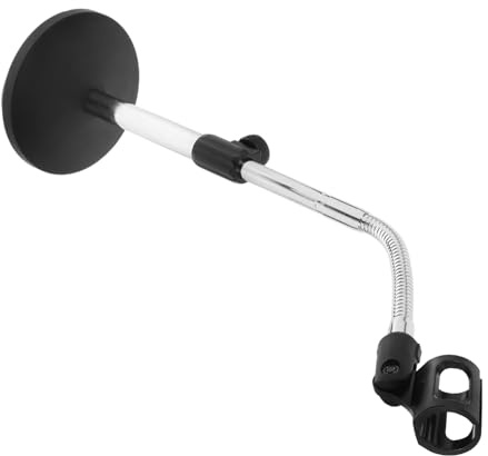 Mipcase Supporto per Microfono da Tavolo e Angolo Anti-scossa Braccio Flessibile Regolabile con Base in Metallo Pesante per Live Broadcast e Meeting