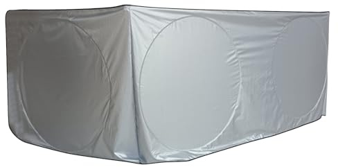 Pare-brise Sun Guard - solaire de camion Heavy Dut - Couche de tissu de protection | Big Rig et Semi Déflecteur de chaleur de véhicule, 240T - Pour camions, refroidissement de cabine avantageux