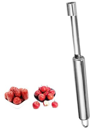 Silber Apfelentkerner,Apfelausstecher,Küchenhelfer,Apfelschneider,Edelstahl Apfelausstecher,Apfelkernausstecher,Entfernt Kerne Von äpfeln Birnen,Früchten Corer,Mit Aufhängeöse,Kerngehäuse Entsteiner