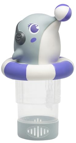 Flotador de tabletas de Cloro para Piscina, dispensador de natación de Animales de Dibujos Animados, Cloro Duradero de Alta eficiencia Limpieza de natación, Divertido Flotador Decorativo