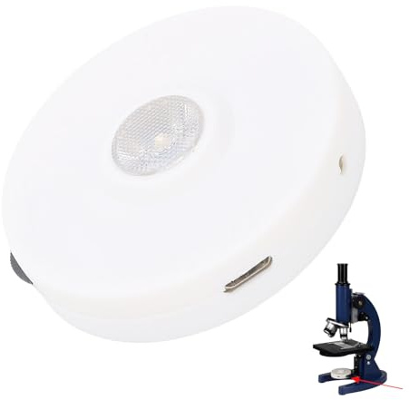 VBESTLIFE Kit Sorgente Luminosa Inferiore per Microscopio, Adattatore di Illuminazione LED Biologico a Regolazione Continua per Lente Microscopio XSP, Kit Supplementare luminosità