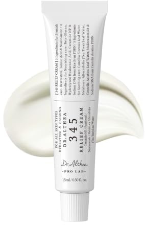 Dr.Althea 345 Relief Cream | Daily Face Moisturizer for Soothing Recovery and Blemish Care with PDRN & Niacinamide | Korean Vegan Skin Care for All Skin Types, 0.50 Fl Oz (Ver.2 - Pack of 1)
