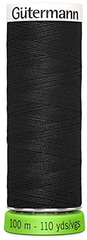 Gütermann Creativ Allesnäher No.100 100 m rPET 000, schwarz, 723860-000