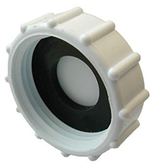 CONCEPT4U® 2 Pack 32mm (1.25) Appliance Trap Blanking Caps with Washers – Easy Fit Plumbing End Stop for Washing Machine & Dishwasher Waste Pipe