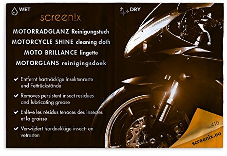 Screenix SI410030 Motorradreinigungstücher (Motorradglanz) (30-er Pack)