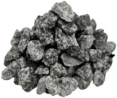 Granitsplitt grau 20 Kg Granit Splitt Zierkies Gartenkies Teichkies Waschkies 16-32 mm