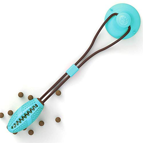 MU Dog Toy Silicon Suction Cup Tug Interactive Dog Ball Toys for Pet Chew Bite Tooth Cleaning Toothbrush Dogs Food Toys,Style a 2