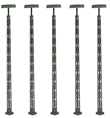DAZZLEEX 5Pcs Modello Ferroviario Luci Reticolo Albero Luce Calibro H0 Layout Modello Costruzione