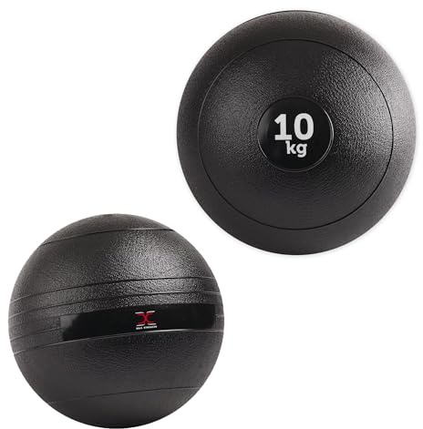 MAXSTRENGTH 10kg Slam Ball No Bounce for Strength & Conditioning | Weighted Exercise Ball for Home Gym, CrossFit, MMA & Core Training