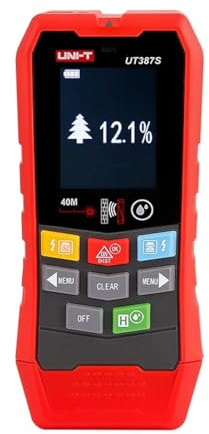 UNI-T Wandscanner UT387S/UT387LM 4-in-1 Metalldetektor Holzbolzenfinder Wechselspannung stromführende Kabel Drähte Tiefen-Tracker (UT387S)