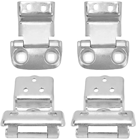 Anlseiod 4 x bakdörrar gångjärn uppe till vänster 180 grader kompatibel med Fi-at Ducato 250 jumper Peu-ge0t boxer, dörrgångjärn ersätter 138883080 1373902080
